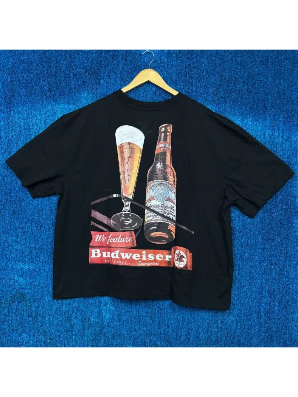Budweiser Featured & Preferred Everywhere Baggy Beer Tee 2XL